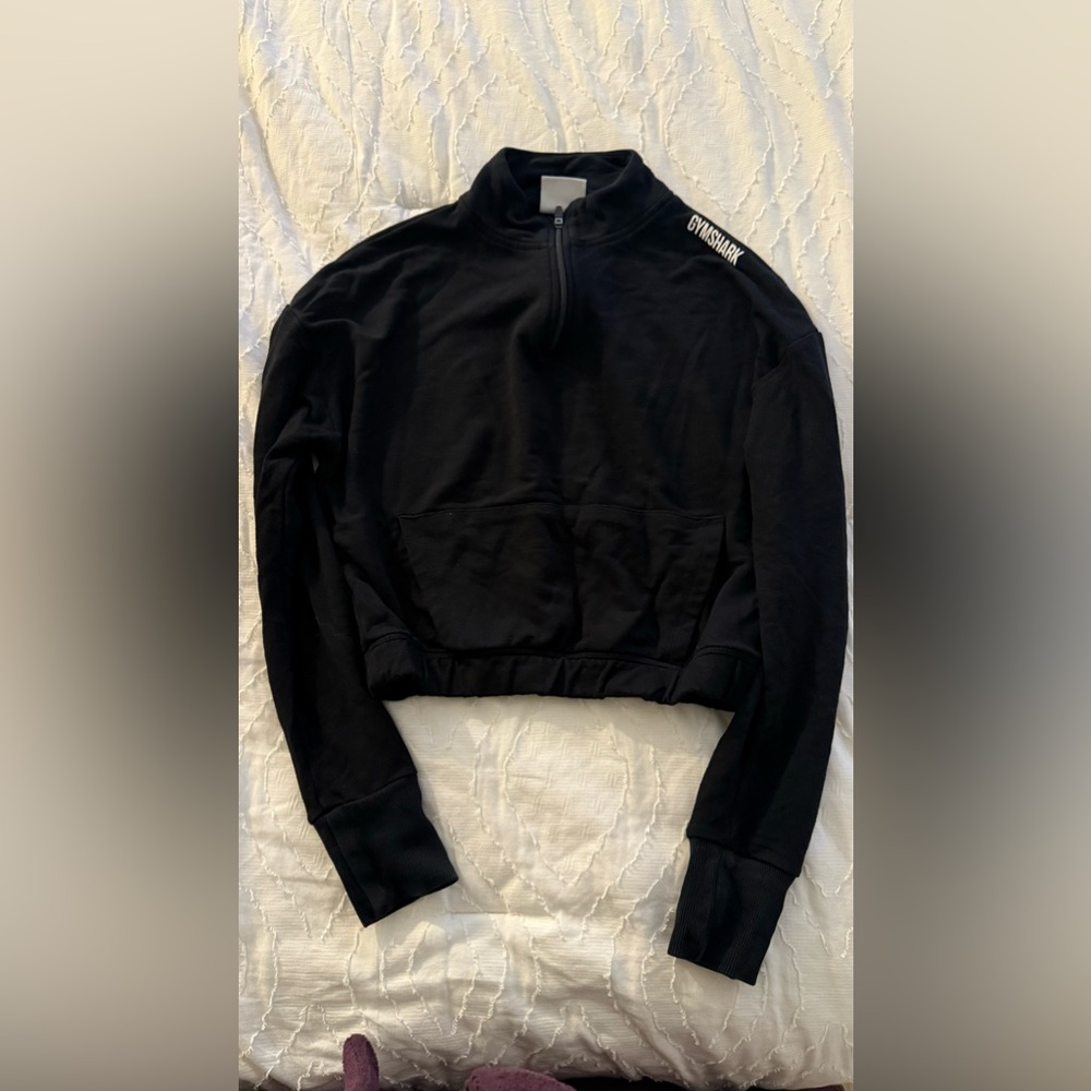 Gymshark crop half zip sweater